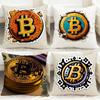 B-Bitcoin Криптовалюта Btc Наволочка Удобная Двусторонняя Наволочка Идеально для Автомобиля Дивана Спальни и Многого Другого