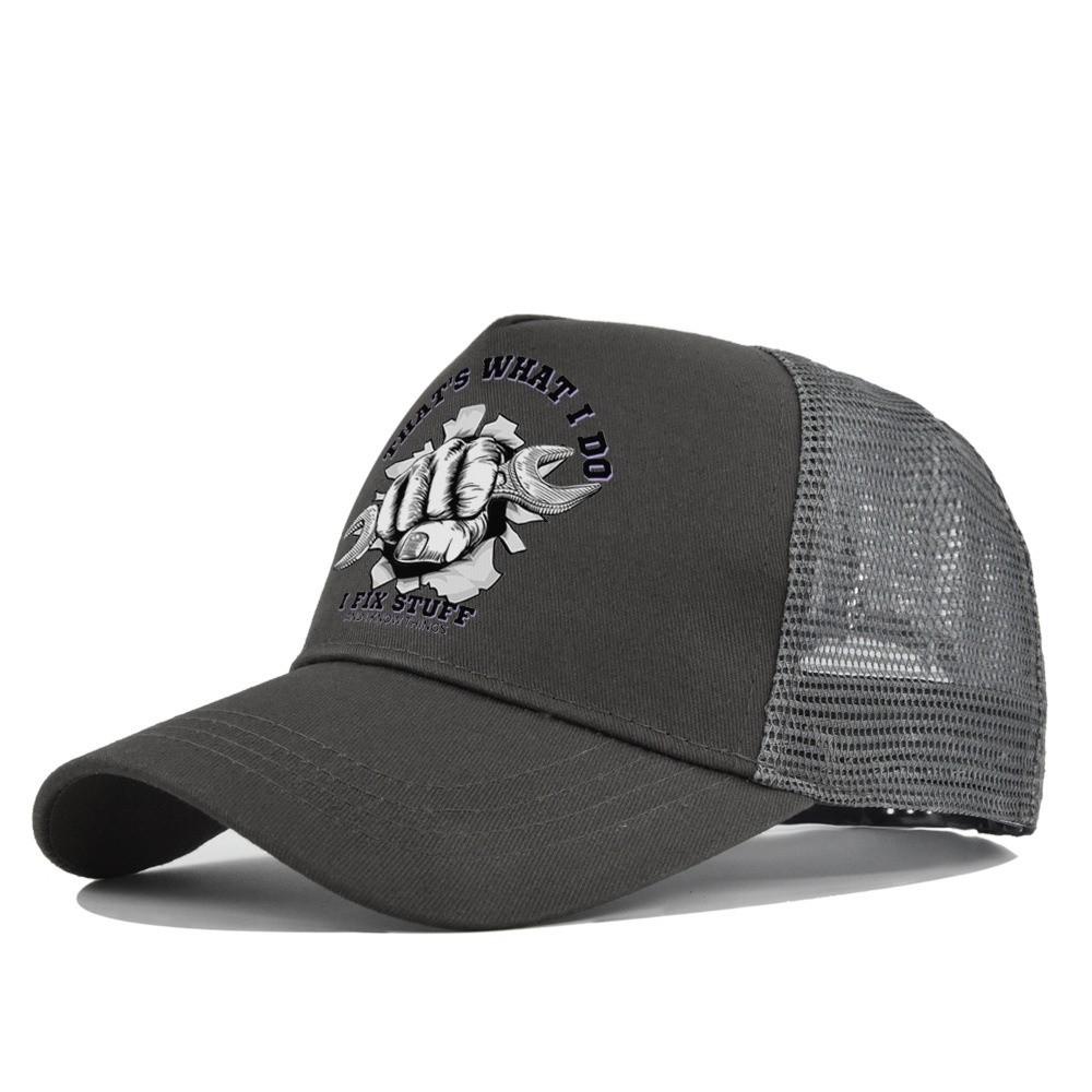 Two Tone Mesh Trucker Hat Breathable Outdoor Sun Hat Vintage Summer Baseball Cap For Men