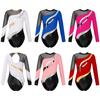 Girls Long Sleeve Gymnastics Leotard Fitness Outfit Unitard Dance Clothing Leotard Bodysuit
