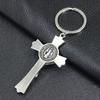 Crucifix Jesus Christ Religion Metal Key Chain Ring Holder Pendant Decor Gift