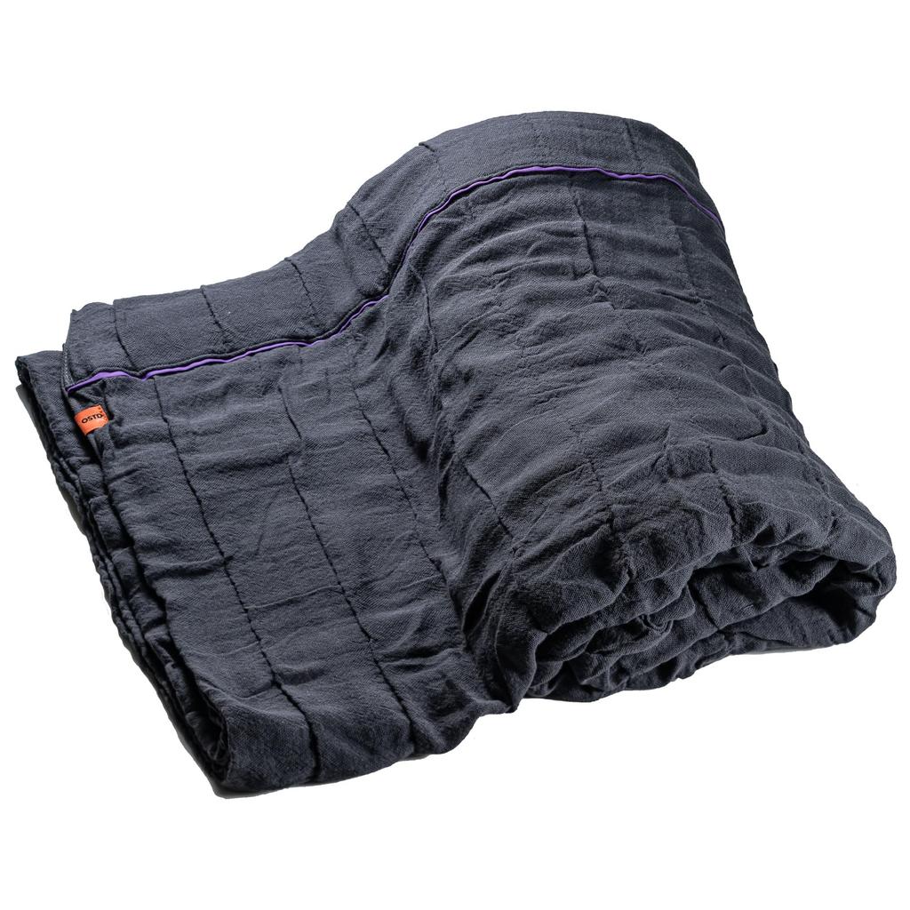 Марлевое одеяло OSTDplus, Односпальное, Темно-серый, Летнее, 4-слойное, 100% Хлопок, Мягкое, Можно стирать в машине, Подходит для всех сезонов, Прибл.. 140 х 190 см