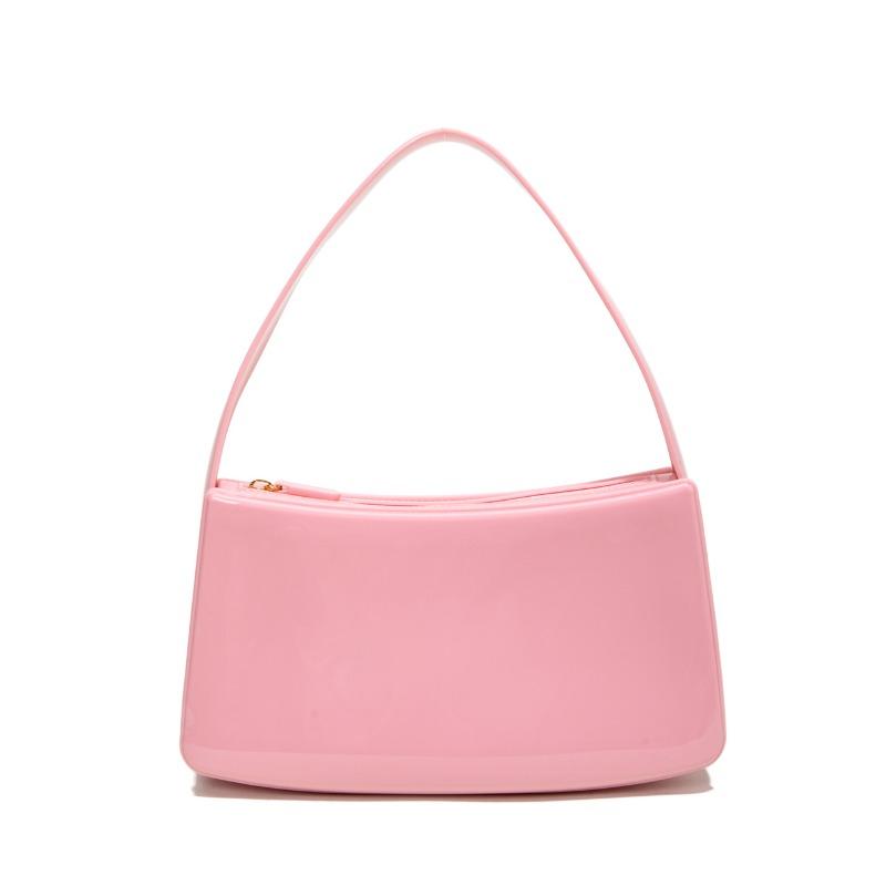 Летняя новая модная сумка-тоут подмышку, сумка-багет женская, яркого цвета, универсальная трендовая сумочка