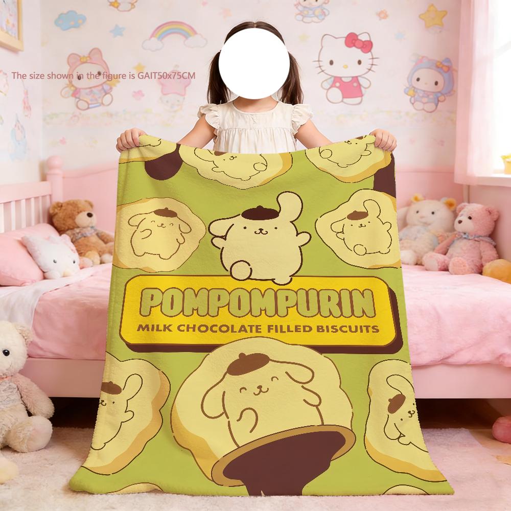 Милое мультяшное одеяло P-PomPom Purin для мягкого пледа на пикник, кровать, диван, домашнюю спальню, уютное, теплое, комфортное