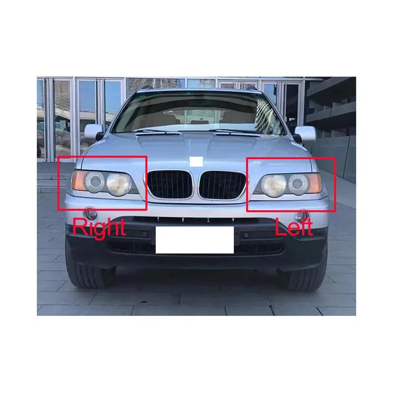 Пара для BMW X5 E53 2000-2003 Автомобильная Замена Линзы Фары Лампа Абажур Стеклянная Часть Крышка Фары