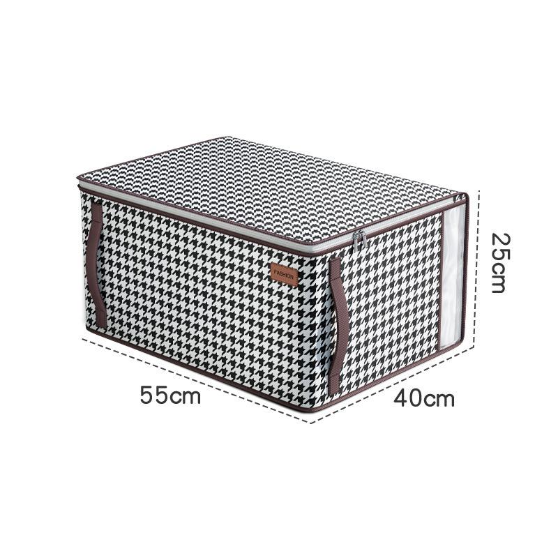 Quilt Bag Visible Window Household Supplies Easy Access Reinforced Handle Quilt Organizer Convenient Organizing Non-woven Fabric