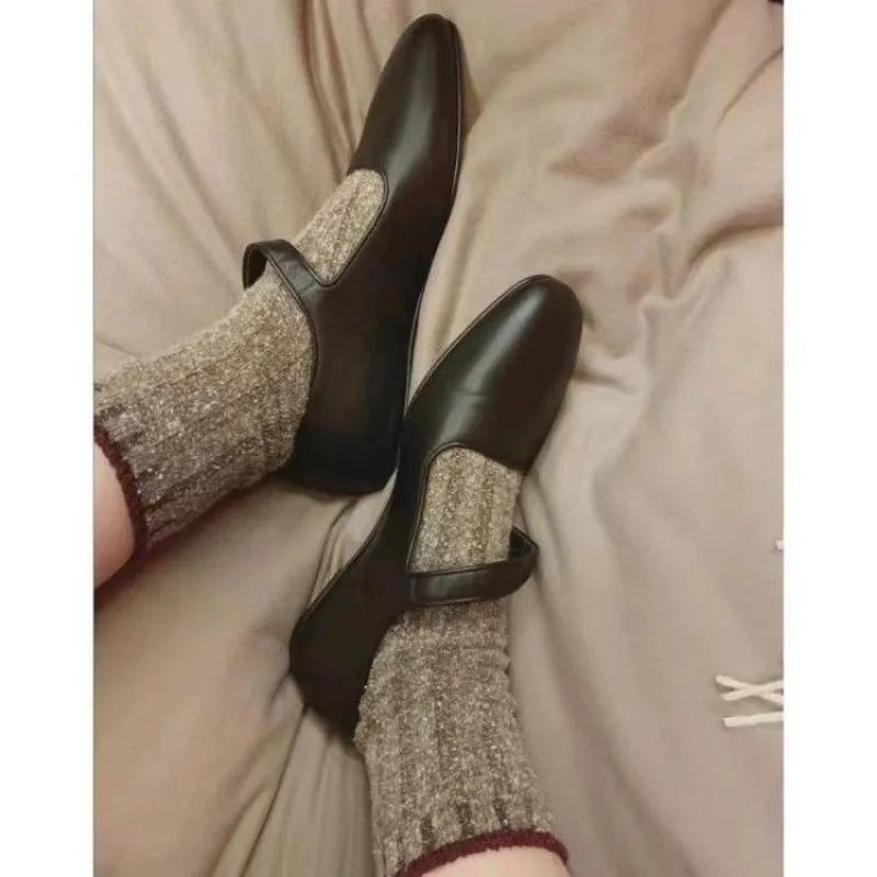 2024 весенне-осенняя дизайнерская женская обувь на плоской подошве, модные женские лоферы с пряжкой, женская элегантная обувь