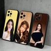 Чехол для телефона с принтом I-U J-Ji-eun Lee-e Для iPhone17,16,15,14,13,12 Plus,Max Мягкий силиконовый Черный чехол