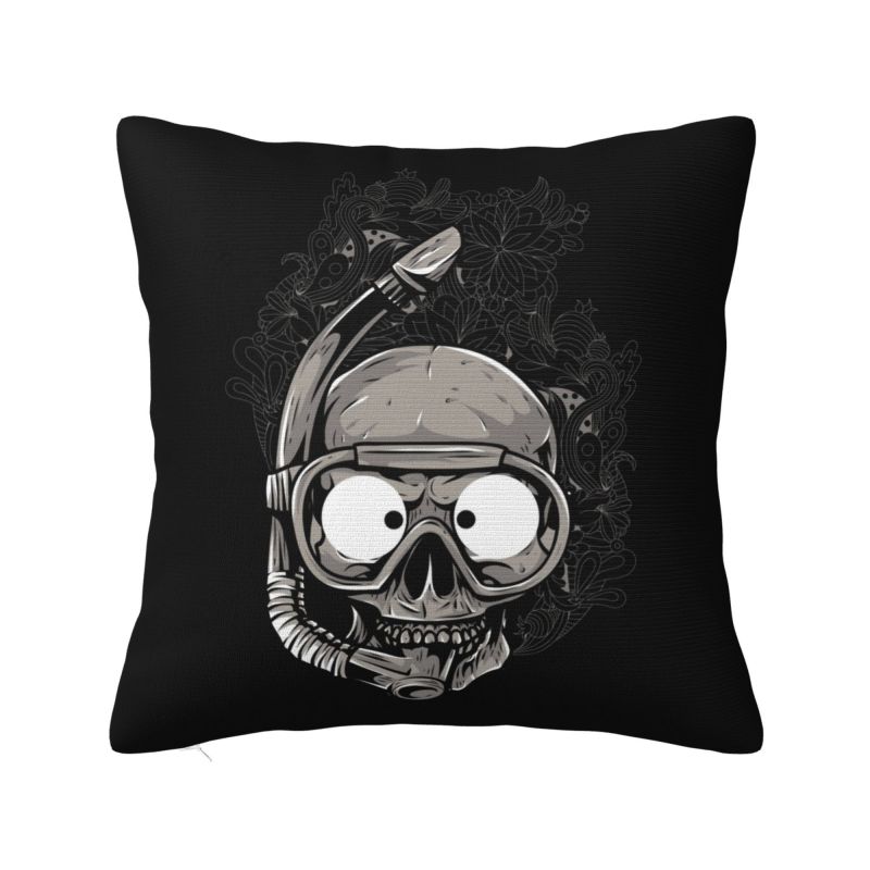 Born To Dive Forced To Work Cushion Cover xcm Soft Diver Quote Throw Pillow Case for Sofa Pillowcase Bedroom Decoration