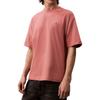 Minimalist Comfortable Versatile Casual Logo Crew Neck Short Sleeve T-Shirt Men Tops Light-Peach Mahogany 40HM229-GDA