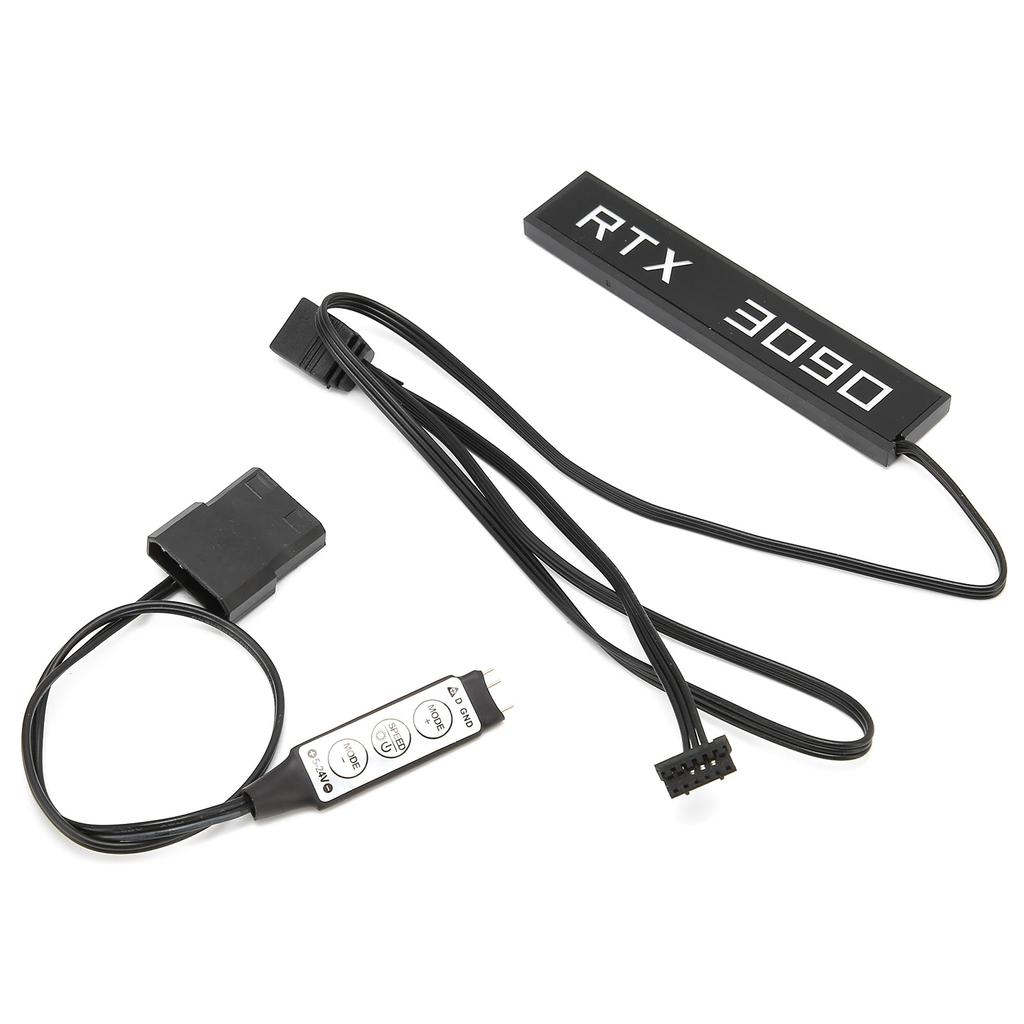 RGB-подсветка для видеокарты, 3-контактная, 6-контактная, 50 см, синхронизация световых эффектов с материнской платой, компьютерные аксессуары, 5В