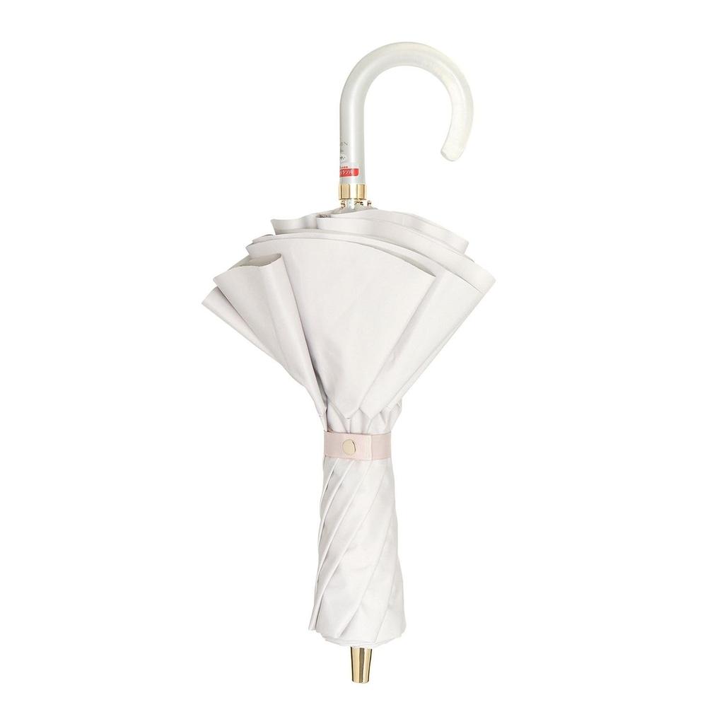 Moonbat en Складной Премиальный Легкий Зонт от Солнца и Дождя Тепло- и УФ-Защита Расклешенный Бежевый [Lanvin Bleu] Женский Зонт, Защита, Блокировка, Защита, Волан,