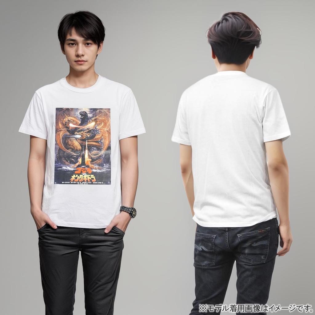 Fineplus Godzilla vs. King Ghidorah Character Print Short Sleeve T-Shirt