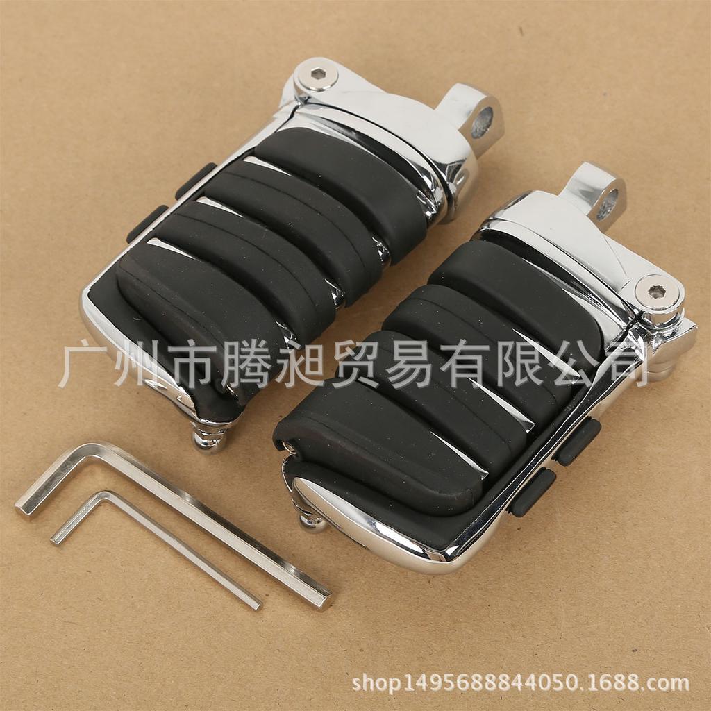 Electroplated 10mm Aluminum Folding Motorcycle Foot Peg - Men's Spring Footrest