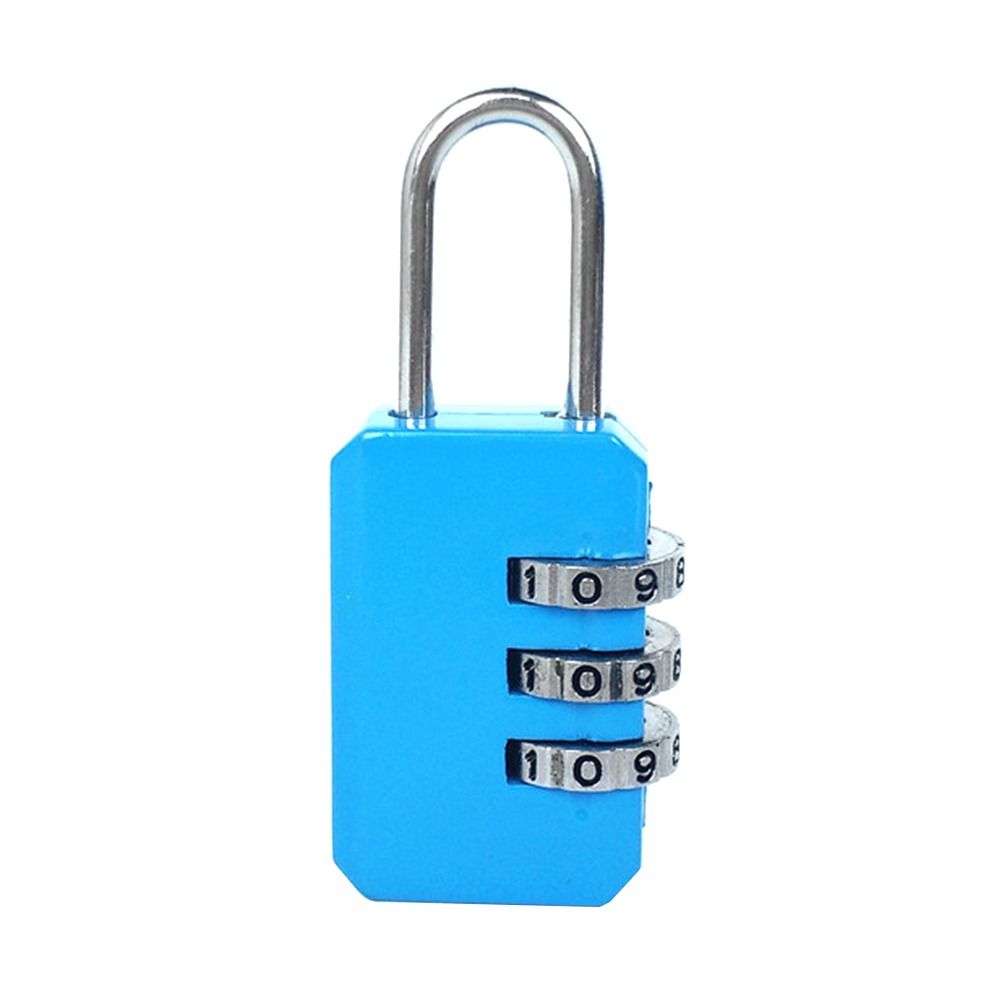Combination Lock Backpack Zipper Lock 3 Digit Password Lock Dormitory Cabinet Lock Luggage Padlock
