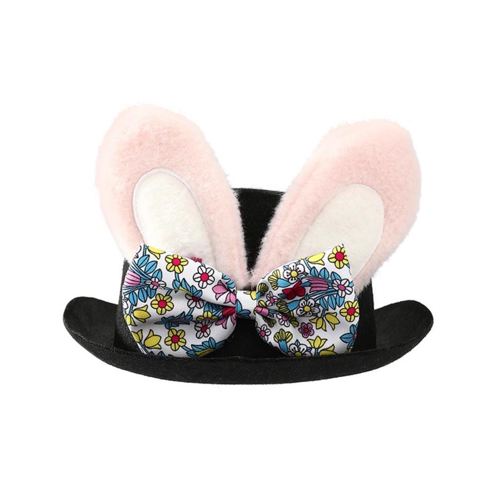 Favors Black Color Easter Hat Role Play Dress Up Top Hat Stage Performance Cosplay Headgear Party Event
