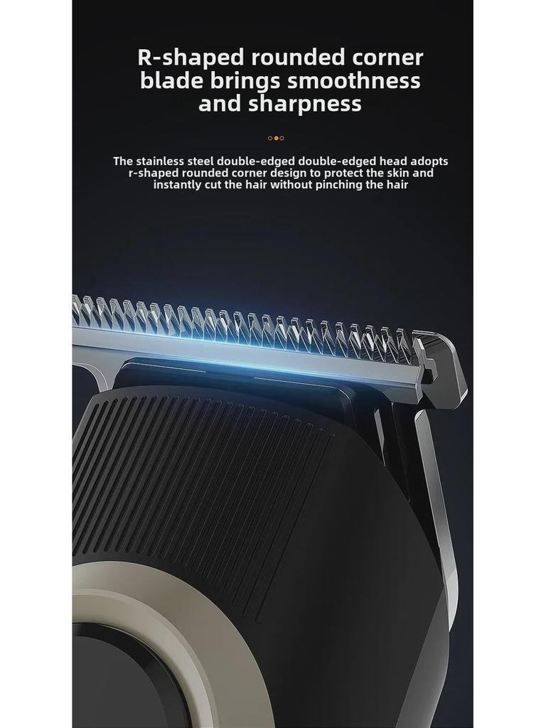 Набор электрических машинок для стрижки волос «пять в одном» с цифровым дисплеем: Регулируемый многофункциональный инструмент для бритья и резьбы