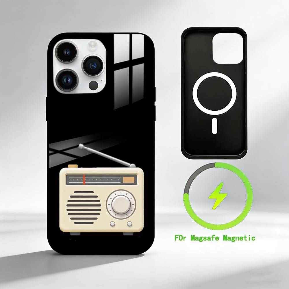 Векторная диаграмма O-Object Чехол для телефона Для iPhone 17 16 15 14 13 12 Pro Max Plus для Зеркального Беспроводного Магнитного Чехла