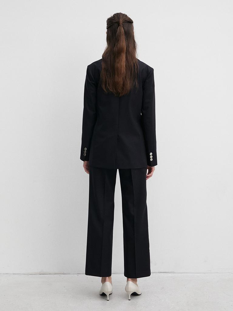 Etdemain 003 Zentra Wool Two-Button Navy Jacket
