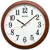 Clock Wall Clock Radio Wave Dark Brown Wood Grain Pattern Glossy Diameter 33 X Cm KX260B 4.6