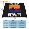 Farmer I'M Sexy And I Plow It Vintage Ultra-Soft Blanket Quilt Winter Sofa Cover Bed Covers