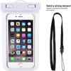 Waterproof Pouch - Universal - Waterproof Case - Compatible iPhone/Samsung - 6 Inches - White