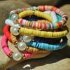 10pcs Bracelet Faux Pearl Colorful Fashionable Personality Women Bracelet Jewelry Gift