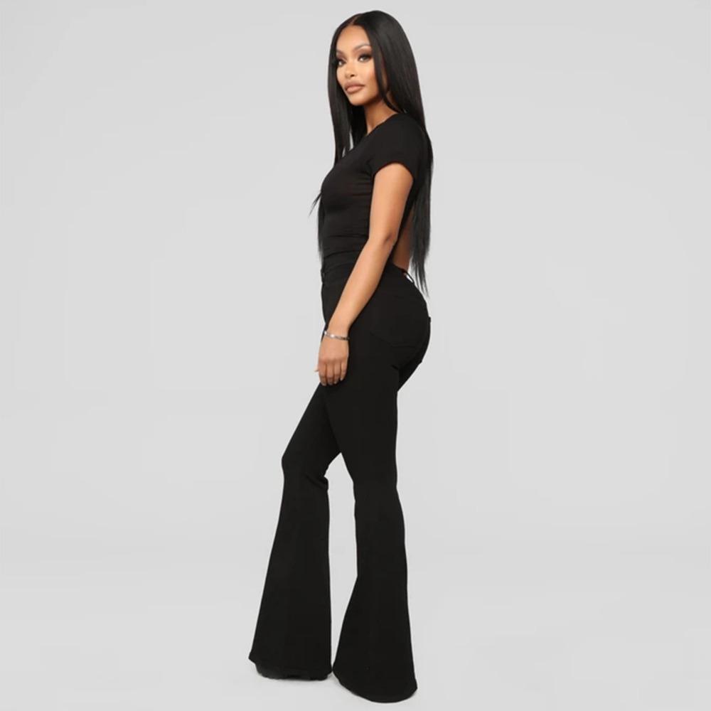 Джинсы женские облегающие брюки с высокой талией и эластичным кроем Horseshoe