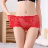 Large Size M-3XL Modal Panties High Waist Women Sexy Lace Underpants Female Briefs Underwear 11 Colors