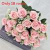 Artificial Rose Floral Arrangement 18 Head For Wedding Venue And Home Decoration