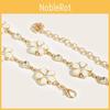 Metal Fashionable Flower Waist Chain With Rhinestone Decoration For Daily