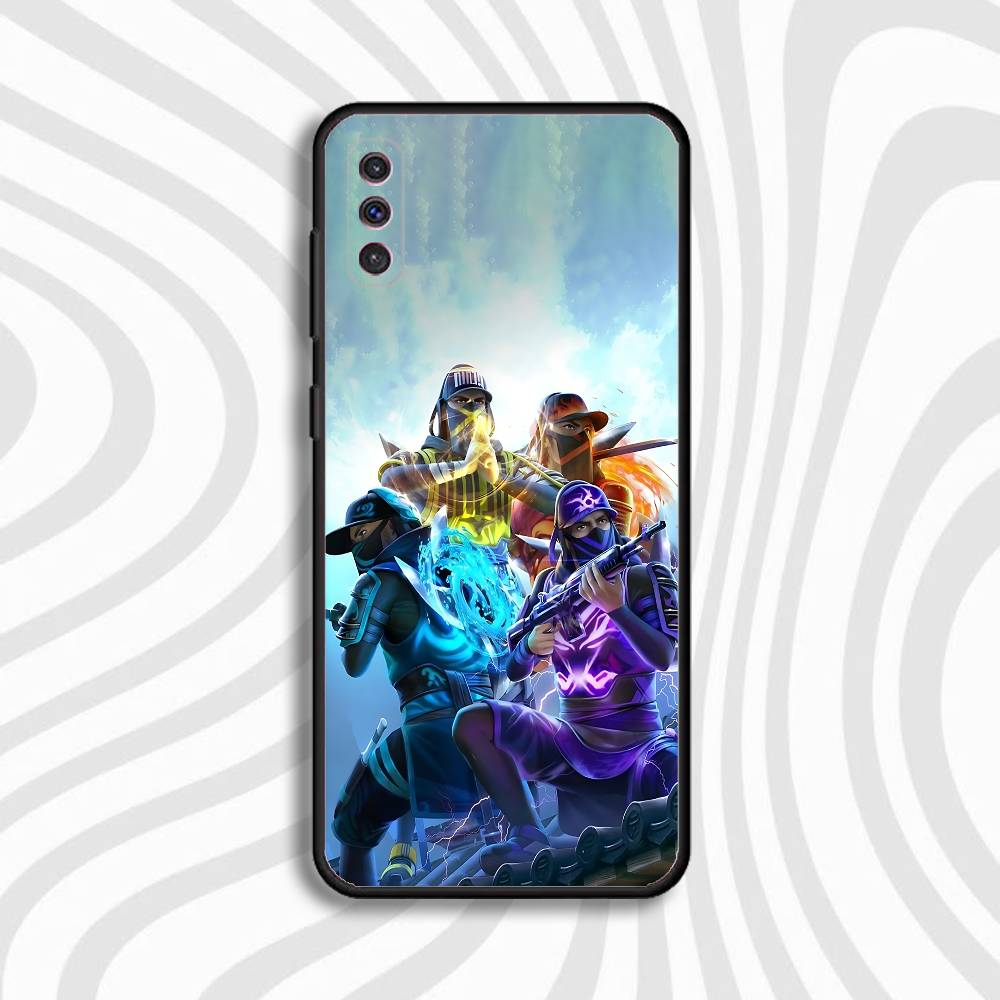 F-Free F-Fire Phone Case For Samsung S10,S21,FE,S21,Note 20,S26,S25,S24,S23,Ultra,S9,S22,Plus Soft Silicone Black Cover