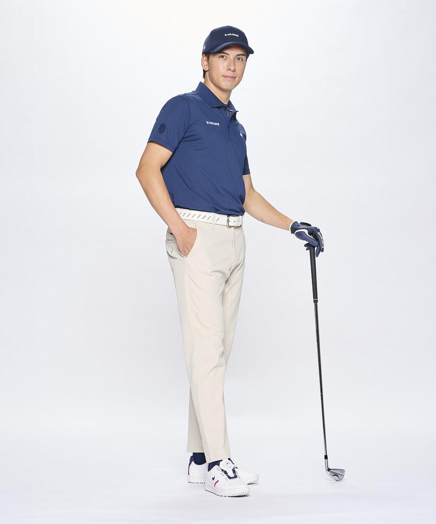 Штаны Coq Sportif Golf с защитой от пота и УФ-излучения на каждый день BG00 [Le Golf], длина 9/10, слаксы, влагоотводящие, сохнущие, эластичные, защита, использование, гольф, LG5SLP50M,