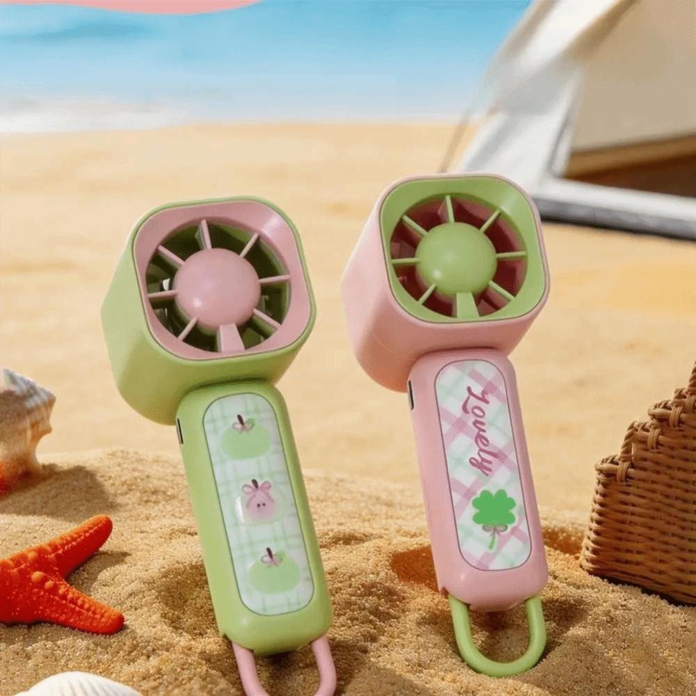 Quiet Operation Handheld Mini Fan Lightweight Design USB Rechargeable Fan Desktop Use