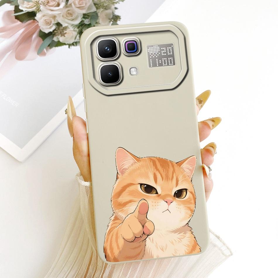For Infinix Note 60 Pro Note60 Cute Cat Flower Cartoon Phone Case For Infinix Note 60 60Pro 5G Soft Silicone Covers Bumpers