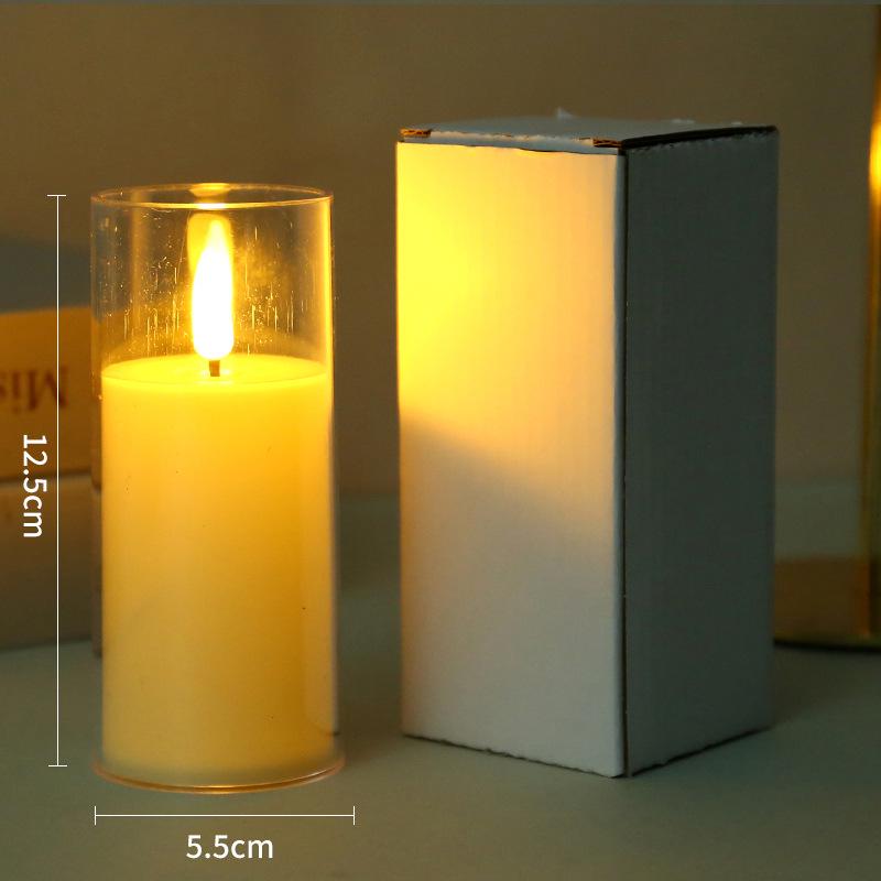 LED Simulated Glass Cup Candle Light – Creative Wedding & Birthday Decor