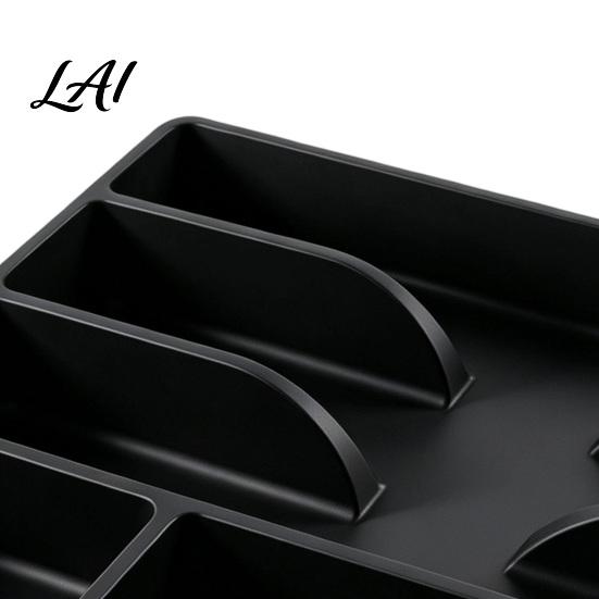Cutlery Holder for Kitchen Drawer Organizer Multi-Compartment Plastic Utensil Tray Space Durable Saving Storage Tray Home Cutter And Fork