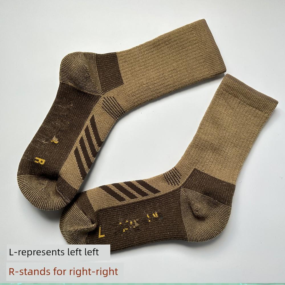 Мужские и женские носки для хайкинга Mernu Wool Outdoor Теплосберегающие носки Длинные махровые утолщенные носки для хайкинга и скалолазания Влагоотводящие