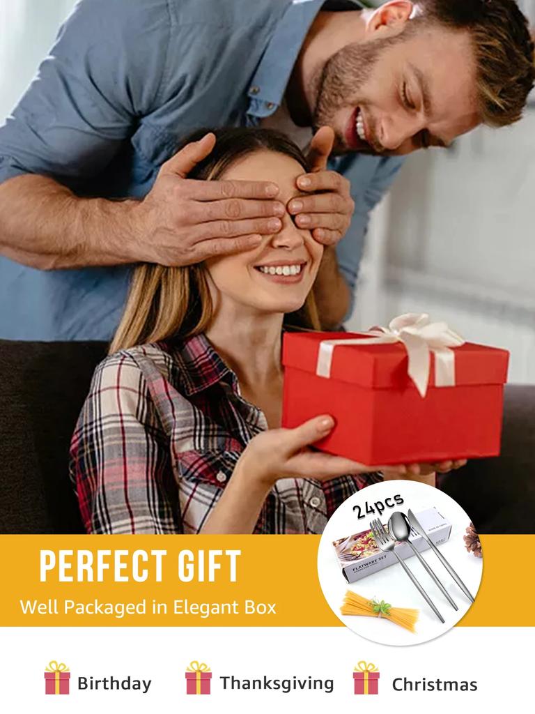 Набор столовых приборов из 36 предметов из нержавеющей стали, серебряный нож, вилка, кофейная ложка, чайная ложка, столовые приборы, можно мыть в посудомоечной машине, кухонный столовый прибор