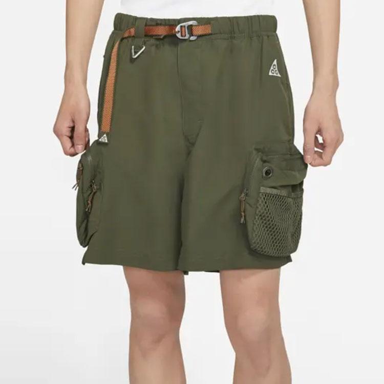 Nike Acg Series Snowgrass Solid Cargo Shorts Men Bottoms Green DN3946-325