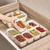 Moisture-Proof Seasoning and Ingredient Storage Box with Compartments