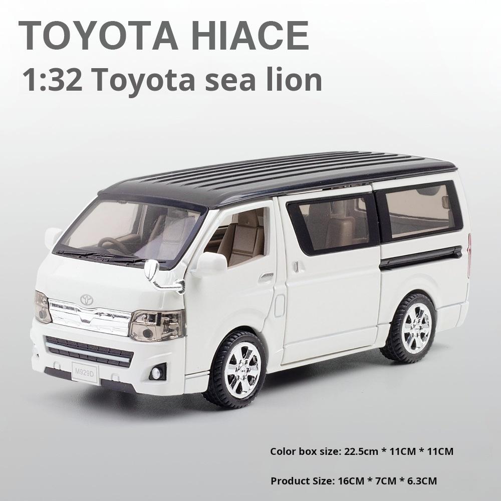 1:32 Scale Car Toy Car Models Alloy Diecast MPV Doors Opened Pull Back Sound Light Business Travel Vehicle Presents for Boys