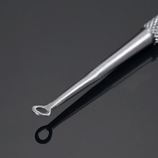 Useful Dual Head Design Acne Needle Stainless Steel White 10 Cm 1 Pc