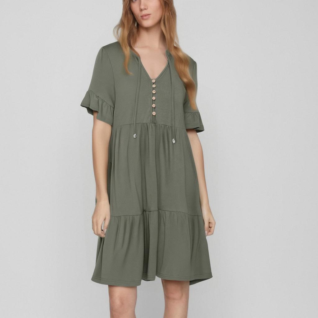 Женский повседневный сарафан длиной до колена, модное удобное платье