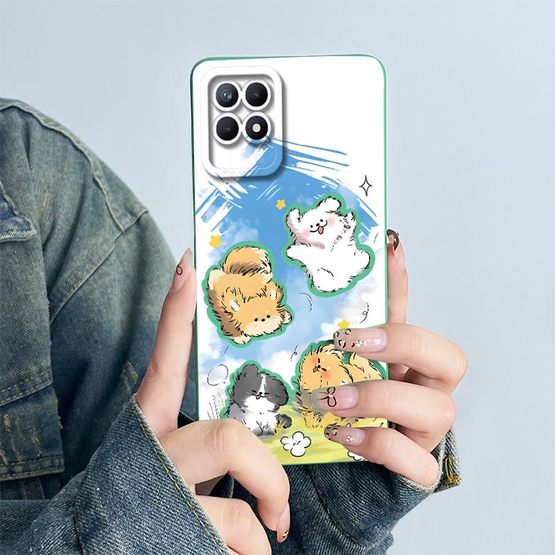 Чехол для телефона OPPO Realme 8i 4G RMX3151 RMX3286 Мягкий силиконовый Capa для realme Narzo 50 Милый панда Мультяшный Цветок Funda Чехол