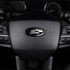 LKLB2 3pcs Car Front Emblem Rear Logo for Ford Escape Escort Mondea Edge Taurus Exolorer Territory Focus Sedan Steering Wheel Sticker