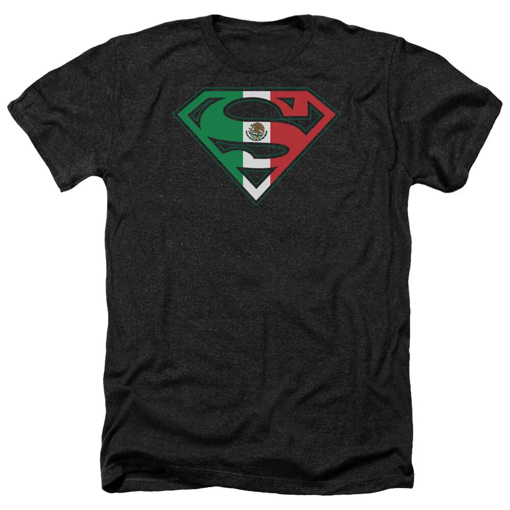 SUPERMAN MEXICAN SHIELD Licensed Adult Men039;s Heather Tee Shirt SM-3XL Unisex T-Shirt