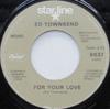 7-дюймовая пластинка ED TOWNSEND - For Your Love / Over And Over Again 6037 Capitol Records US Рок Б/У