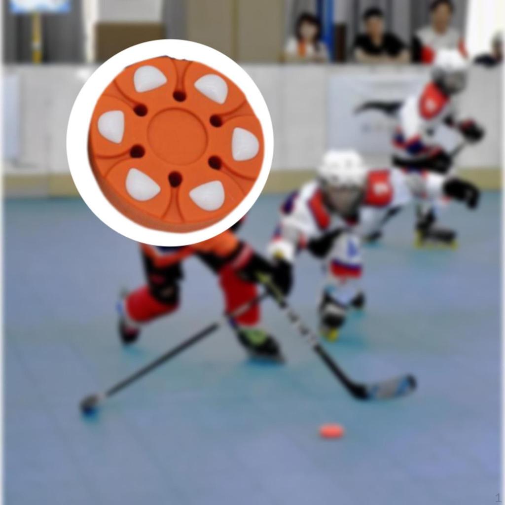 Хоккейная шайба для роликовых видов спорта, портативный тренировочный мяч для тренировок на открытом воздухе