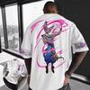 Dragon Ball Goku Тренд Взрыв Мужские Пирус Оверсайз Печать Крутые Хай-стрит Тренд Хлопковые Футболки Горячие Летом Y2K