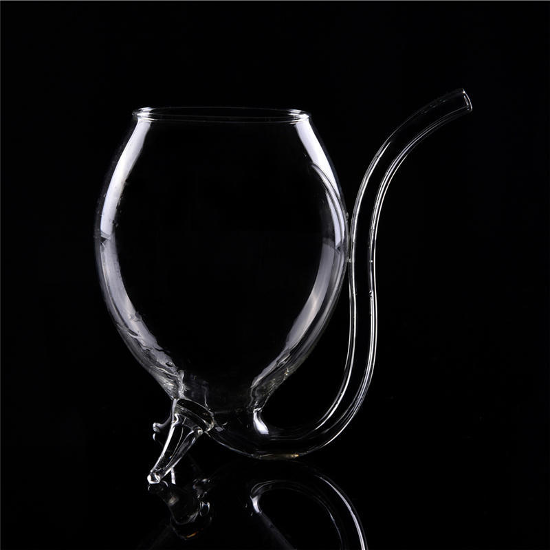 Бокал для красного вина «Вампир Дьявол», 300 мл, кружка со встроенной трубочкой для питья